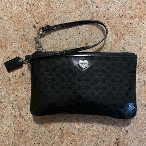 Shiny “C” Print Wristlet